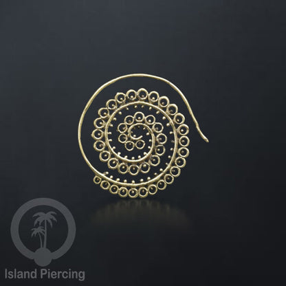Anting Tindik Kuningan, Trbal Brass jewelry, cocok untuk semua ukuran lubang telinga