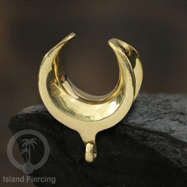 DIY Brass Ear-saddle Tindik plug kuningan dengan gantungan kecil biar bisa buat desain sendiri