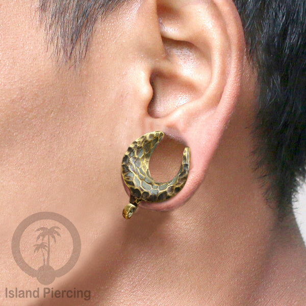 DIY Brass Ear-saddle Tindik plug kuningan dengan gantungan kecil biar bisa buat desain sendiri