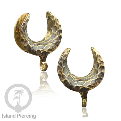 DIY Brass Ear-saddle Tindik plug kuningan dengan gantungan kecil biar bisa buat desain sendiri