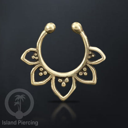 Nose Piercing Jewelry Perhiasan Kuningan Hidung Nose Ring tanpa buat lubang Fake Piercing