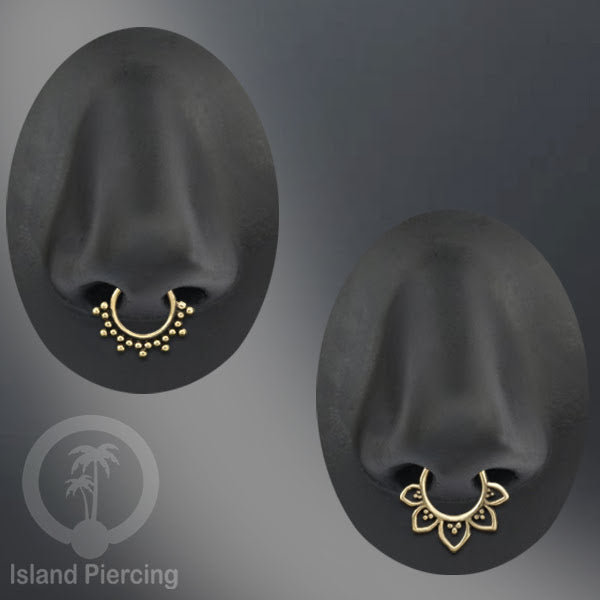 Nose Piercing Jewelry Perhiasan Kuningan Hidung Nose Ring tanpa buat lubang Fake Piercing