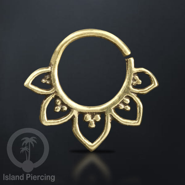 Septum piercing dan Tindik anting kuningan untuk teling, Tragus, Daith dan Helix Piercing