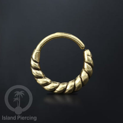 Septum piercing dan Tindik anting kuningan, Daith, Tragus dan Helix Piercing