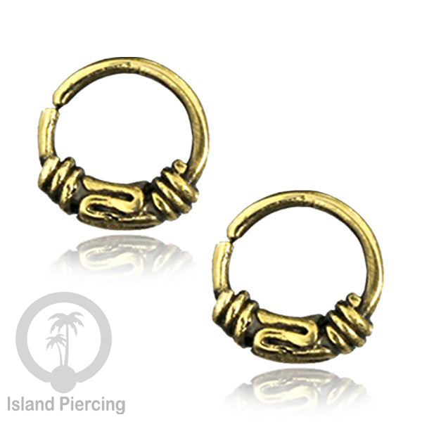 Septum piercing dan Tindik anting kuningan, Daith, Tragus dan Helix Piercing