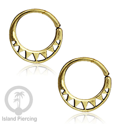 Septum piercing dan Tindik anting kuningan, Daith, Tragus dan Helix Piercing