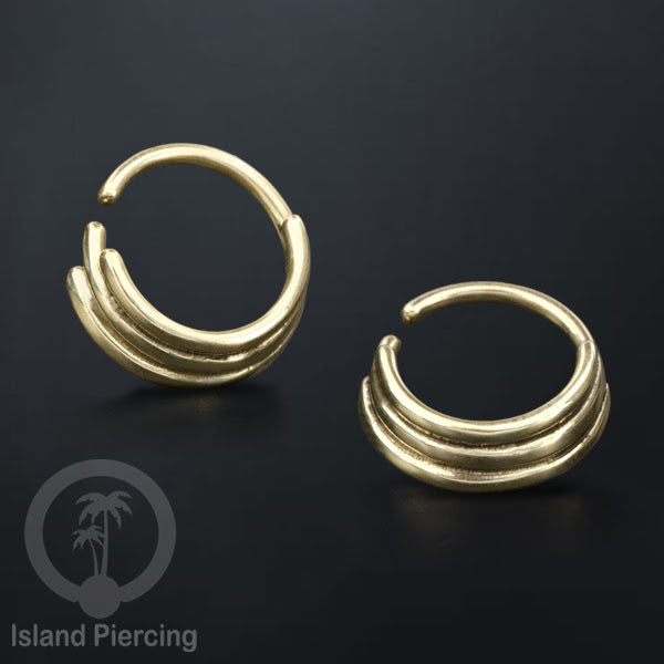 Septum piercing dan Tindik anting kuningan, Daith, Tragus dan Helix Piercing