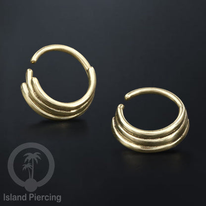 Septum piercing dan Tindik anting kuningan, Daith, Tragus dan Helix Piercing