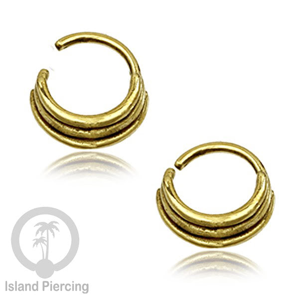 Septum piercing dan Tindik anting kuningan, Daith, Tragus dan Helix Piercing