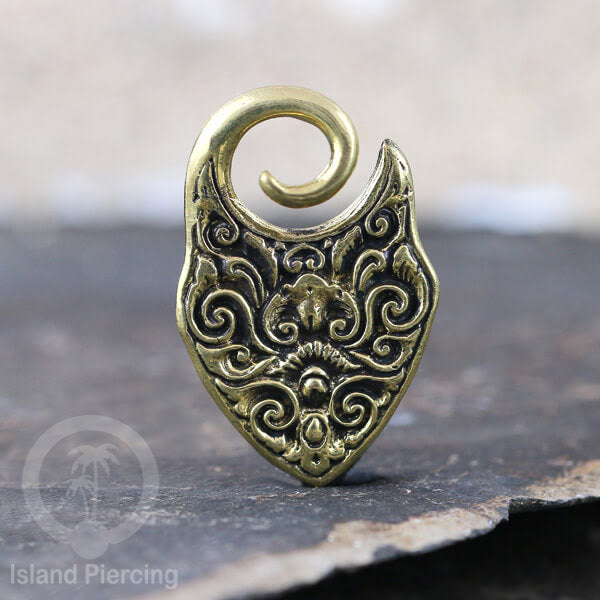 Brass Body Piercing Ear-weight, Tindik Lubang Kuping Besar, Perhiasan Tindik Kuningan