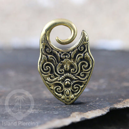 Brass Body Piercing Ear-weight, Tindik Lubang Kuping Besar, Perhiasan Tindik Kuningan