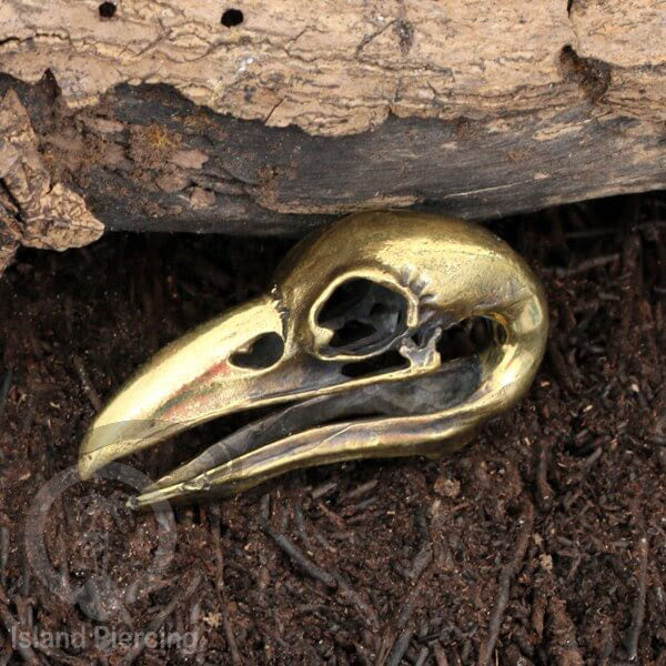 Brass Body Piercing Ear-weight Perhiasan Tindik Kuningan Ganesha Naga Kepala Burung