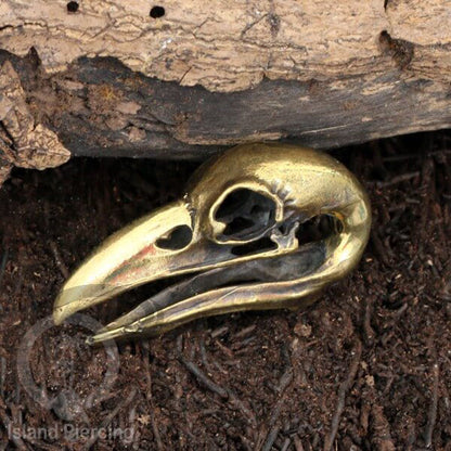 Brass Body Piercing Ear-weight Perhiasan Tindik Kuningan Ganesha Naga Kepala Burung