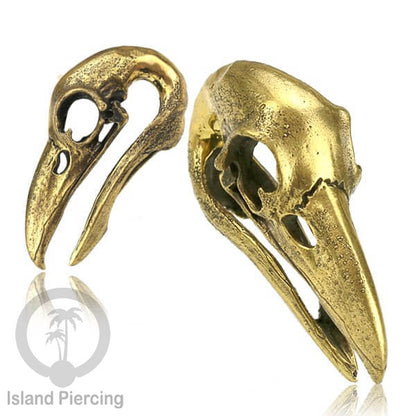 Brass Body Piercing Ear-weight Perhiasan Tindik Kuningan Ganesha Naga Kepala Burung
