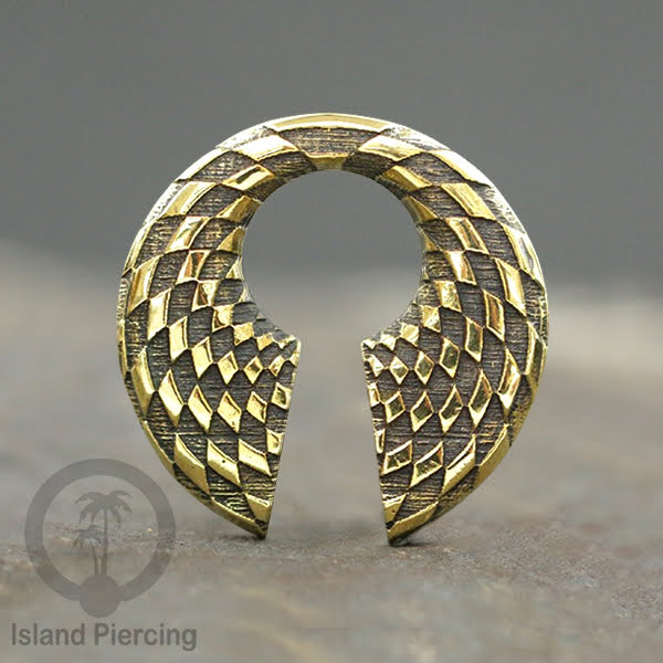 Perhiasan Tindik Kuningan unik Brass Body Piercing Ear-weight