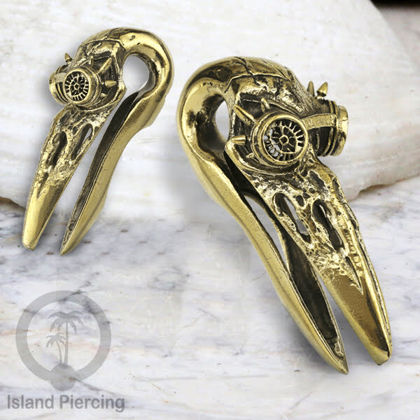 Perhiasan Tindik Kuningan unik Brass Body Piercing Ear-weight