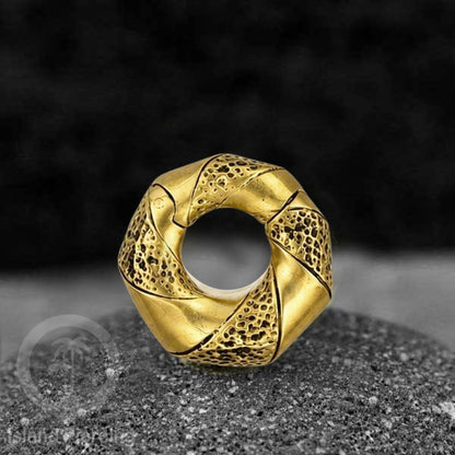 Brass Body Piercing Ear-weight Perhiasan Tindik Kuningan Ear clicker