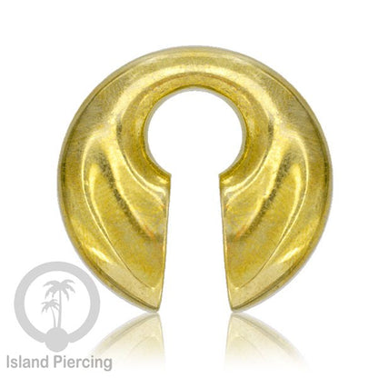 Brass Body Piercing Ear-weight Plain style Perhiasan Tindik Kuningan minimalis