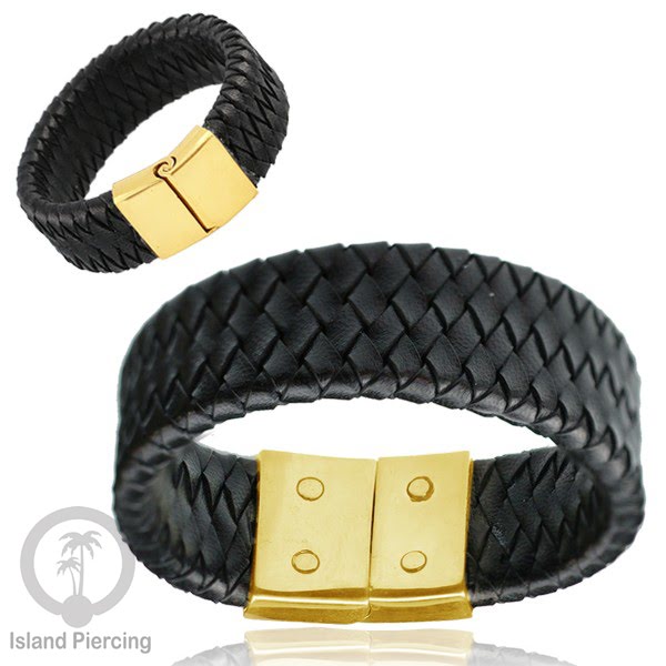 Gelang Tangan Kulit dan Kuningan buatan pakai tangan dari bahan berkualitas