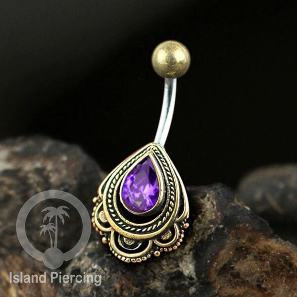 Anting Pusar/Navel Bar Piercing Jewelry
