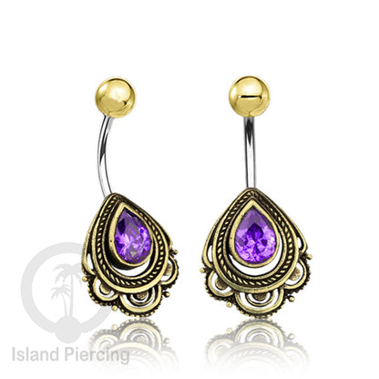 Anting Pusar/Navel Bar Piercing Jewelry