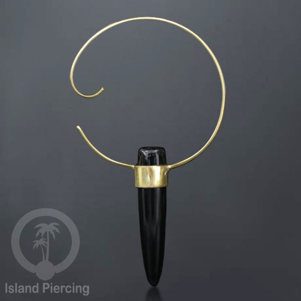 Tindik Kuningan dengan Kristal &amp; Batu, Brass Kristal Body Jewelry