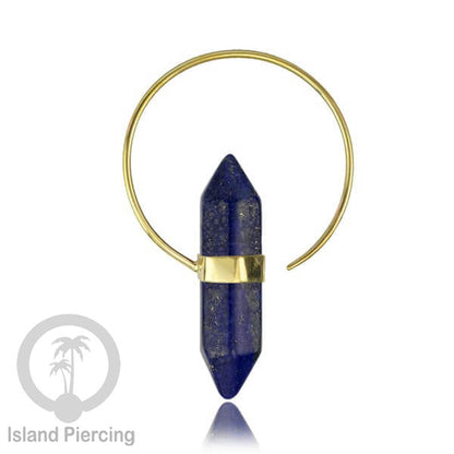 Piercing Kuningan dengan Batu asli, untuk lubang normal Brass with Stone Body Jewelry