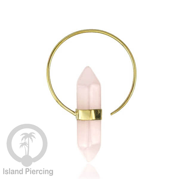 Piercing Kuningan dengan Batu asli, untuk lubang normal Brass with Stone Body Jewelry