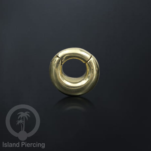 Tindik Kuningan Ear-Clicker Kecil dengan sistem kunci Magnetik, small size Brass Clickers