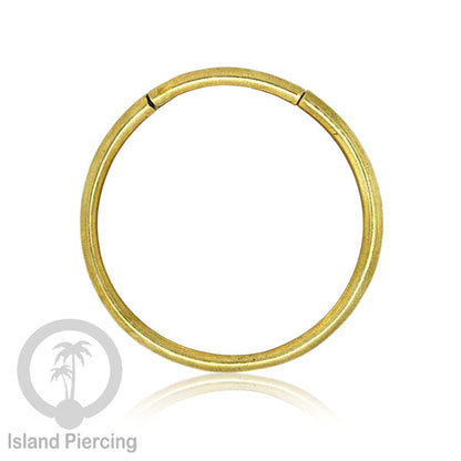 Tindik perhiasan kuningan impor, model lingkaran variasi ukuran Brass Ear-clicker