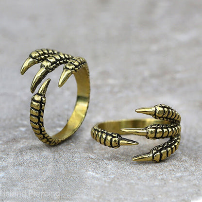 Cin-cin Kuningan motif Ular dan Naga Brass Rings Bali in Snake and Dragon motifs