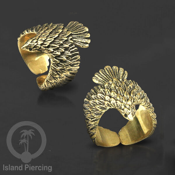 Cin-cin Kuningan motif Binatang dan Alami Brass Rings Animals and Nature style