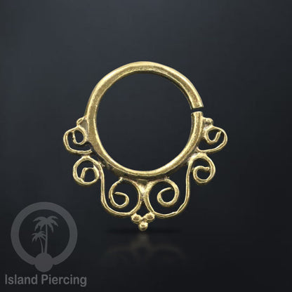 Septum Piercing dan Tindik anting Kuningan telinga Tragus dan Helix Piercing 1.0mm