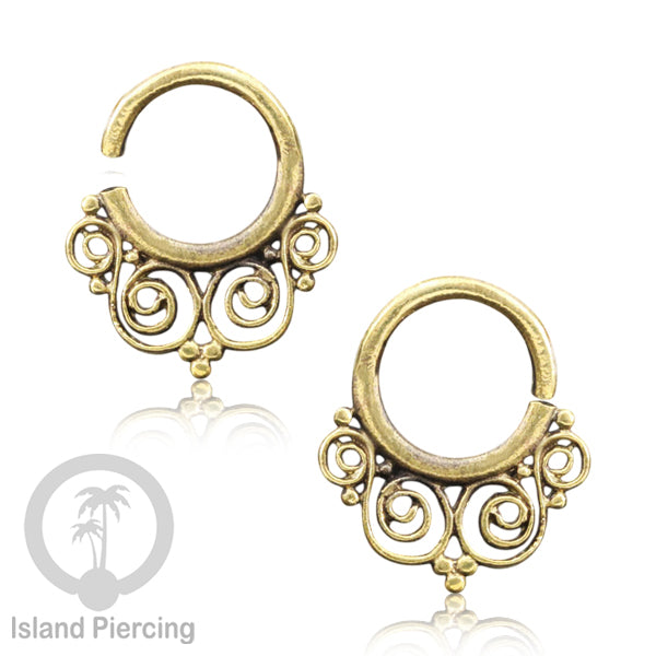 Septum Piercing dan Tindik anting Kuningan telinga Tragus dan Helix Piercing 1.6mm