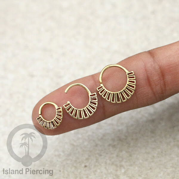 Septum Piercing dan Tindik anting Kuningan telinga Tragus dan Helix Piercing