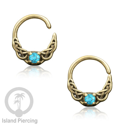 Septum Piercing dan Tindik Kuningan Telinga Tragus dan Helix Piercing Batu dan Kristal