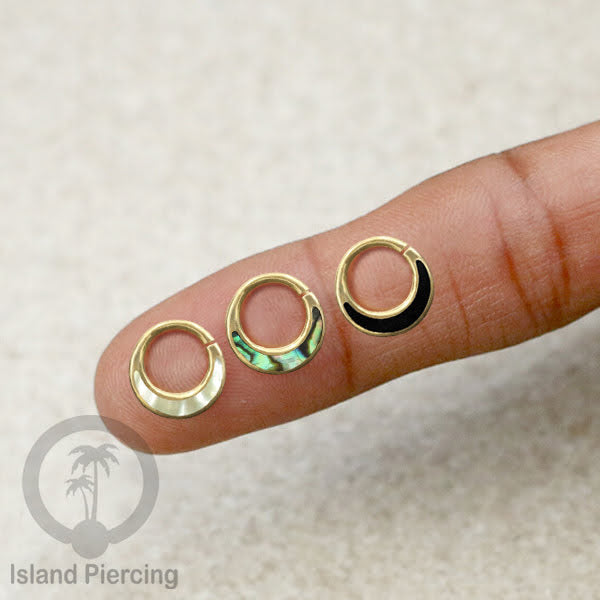Septum Piercing dan Tindik Kuningan telinga Tragus dan Helix Piercing Kerang Laut