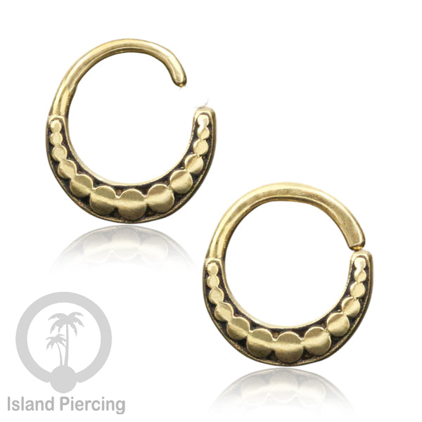 Septum Piercing dan Tindik anting Kuningan telinga Tragus, Daith &amp; Helix Piercing