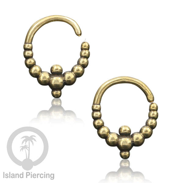 Septum Piercing dan Tindik anting Kuningan telinga Tragus, Daith &amp; Helix Piercing