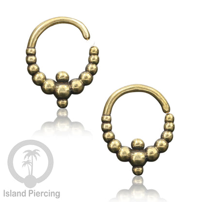 Septum Piercing dan Tindik anting Kuningan telinga Tragus, Daith &amp; Helix Piercing