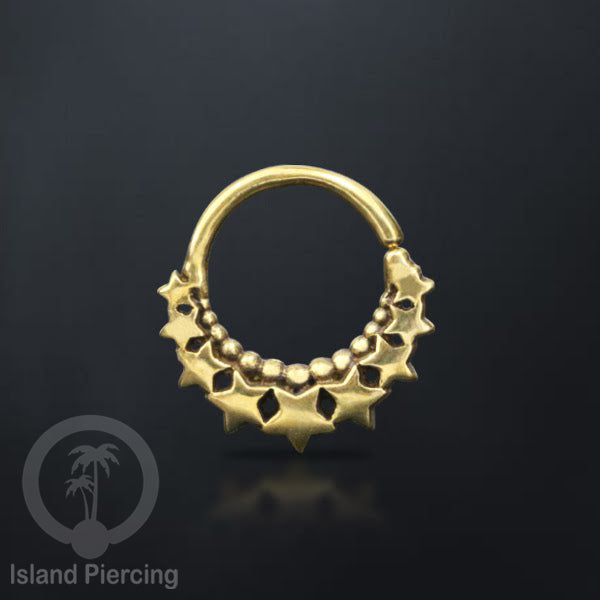 Septum Piercing dan Tindik anting Kuningan telinga Tragus, Daith &amp; Helix Piercing