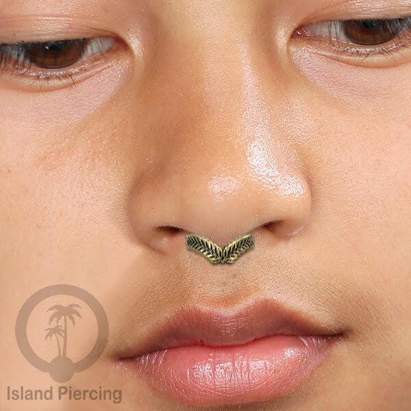 Piercing Brass Tindik Kuningan Telinga Tragus dan Helix Piercing ukuran 6 &amp; 8mm