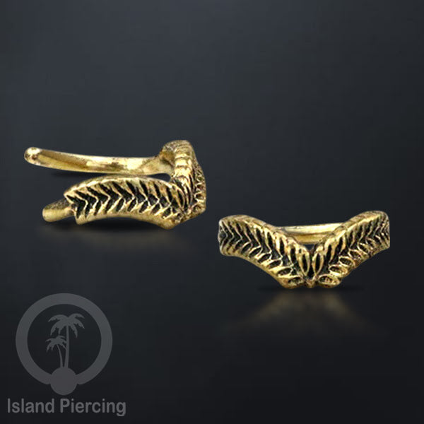 Piercing Brass Tindik Kuningan Telinga Tragus dan Helix Piercing ukuran 6 &amp; 8mm