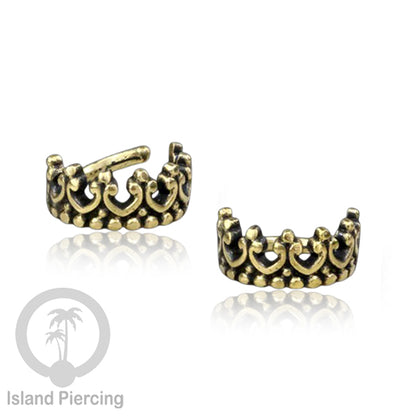Piercing Brass Tindik Kuningan Telinga Tragus dan Helix Piercing ukuran 6 &amp; 8mm