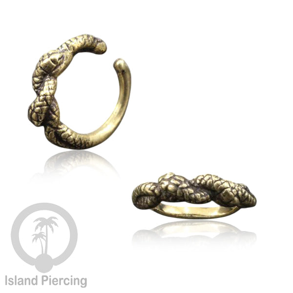 Piercing Brass Tindik Kuningan Telinga Tragus dan Helix Piercing ukuran 6 &amp; 8mm