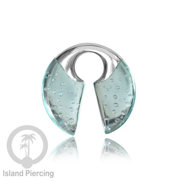 Tindik Anting Piercing Epoxy dan Kuningan Ear-weight epoxy warna warni