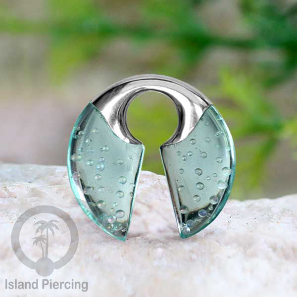 Tindik Anting Piercing Epoxy dan Kuningan Ear-weight epoxy warna warni