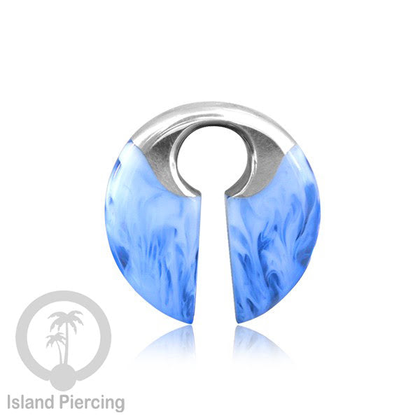 Tindik Anting Piercing Epoxy dan Kuningan Ear-weight epoxy warna warni