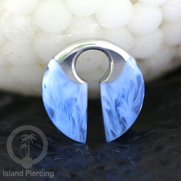 Tindik Anting Piercing Epoxy dan Kuningan Ear-weight epoxy warna warni