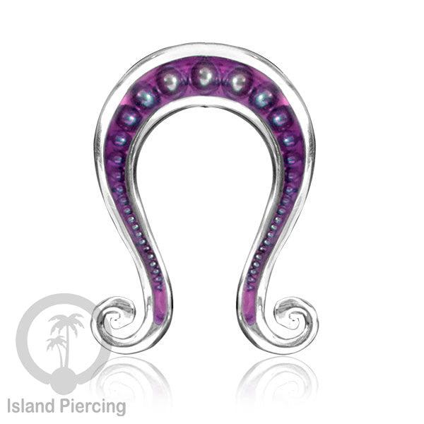 Tindik Anting Piercing Epoxy dan Kuningan Ear expander dengan variasi bola baja